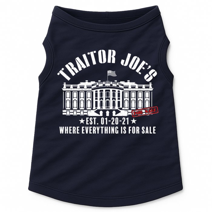 Traitor Joe's Where Everything Is For Sale Pro Republican Doggie Tank