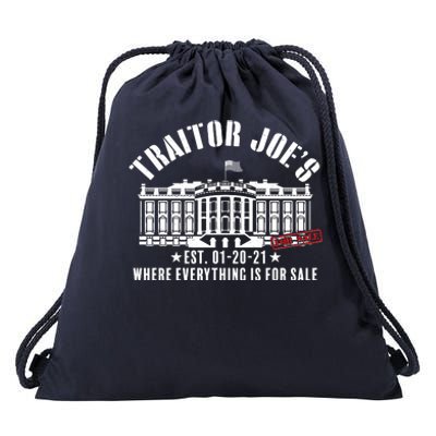 Traitor Joe's Where Everything Is For Sale Pro Republican Drawstring Bag