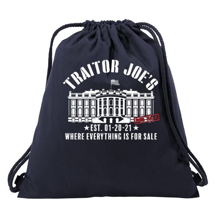 Traitor Joe's Where Everything Is For Sale Pro Republican Drawstring Bag