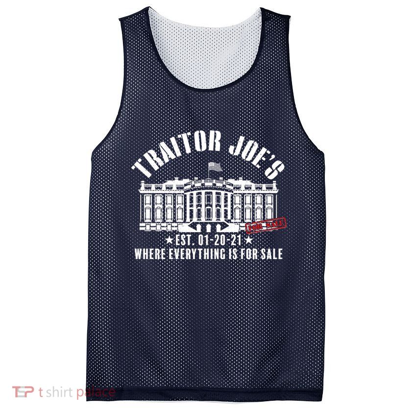 Traitor Joe's Where Everything Is For Sale Pro Republican Mesh Reversible Basketball Jersey Tank