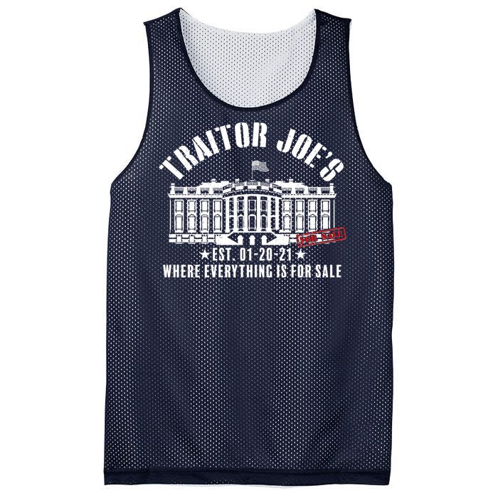 Traitor Joe's Where Everything Is For Sale Pro Republican Mesh Reversible Basketball Jersey Tank