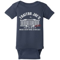 Traitor Joe's Where Everything Is For Sale Pro Republican Baby Bodysuit