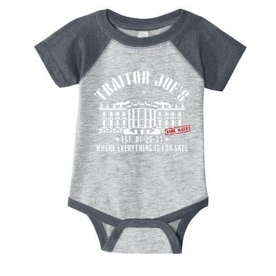 Traitor Joe's Where Everything Is For Sale Pro Republican Infant Baby Jersey Bodysuit