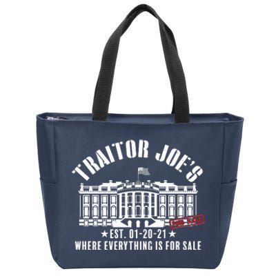 Traitor Joe's Where Everything Is For Sale Pro Republican Zip Tote Bag