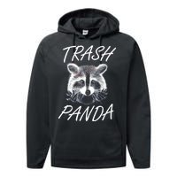 Trash Panda Funny Raccoon Performance Fleece Hoodie