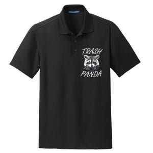 Trash Panda Funny Raccoon Dry Zone Grid Polo