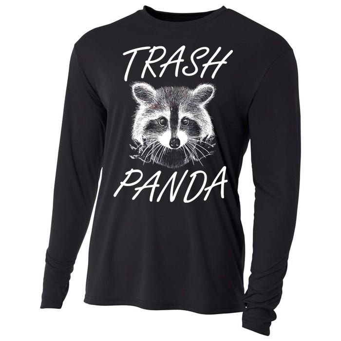 Trash Panda Funny Raccoon Cooling Performance Long Sleeve Crew