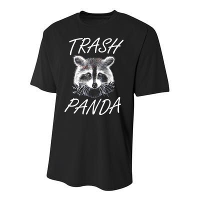 Trash Panda Funny Raccoon Youth Performance Sprint T-Shirt