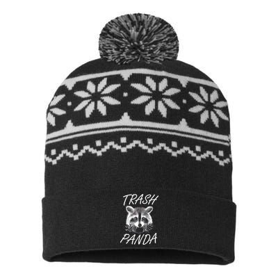 Trash Panda Funny Raccoon USA-Made Snowflake Beanie