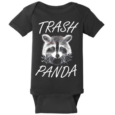 Trash Panda Funny Raccoon Baby Bodysuit