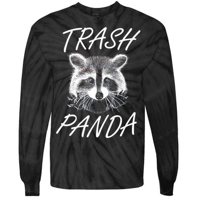 Trash Panda Funny Raccoon Tie-Dye Long Sleeve Shirt