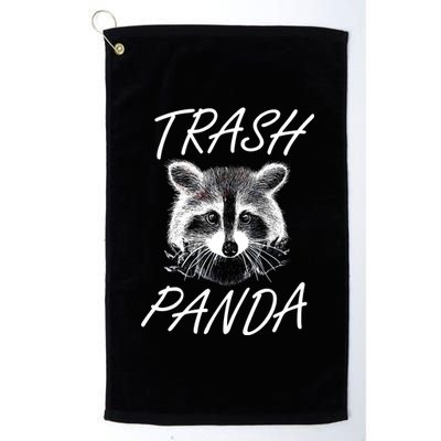 Trash Panda Funny Raccoon Platinum Collection Golf Towel