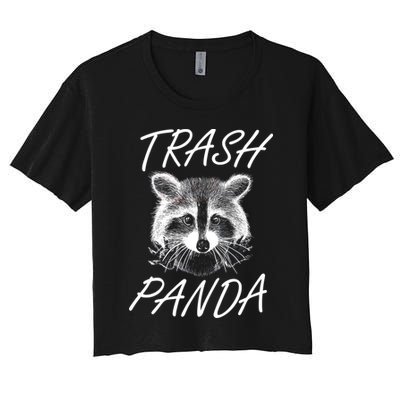 Trash Panda Funny Raccoon Crop Top