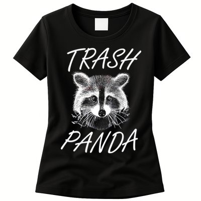 Trash Panda Funny Raccoon Womens T-Shirt