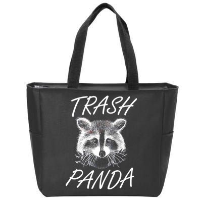 Trash Panda Funny Raccoon Zip Tote Bag