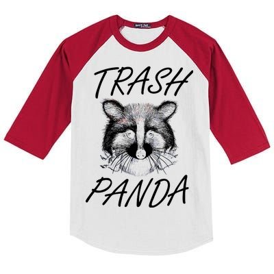 Trash Panda Funny Raccoon Kids Colorblock Raglan Jersey