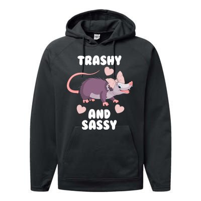 Trashy And Sassy Performance Fleece Hoodie