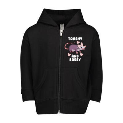 Trashy And Sassy Toddler Zip Fleece Hoodie