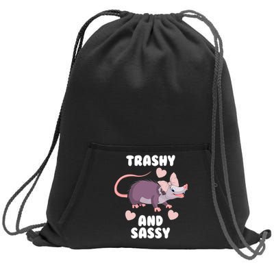 Trashy And Sassy Sweatshirt Cinch Pack Bag