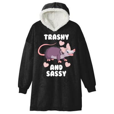 Trashy And Sassy Hooded Wearable Blanket