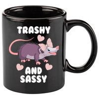 Trashy And Sassy 11oz C Handle Ceramic Mug