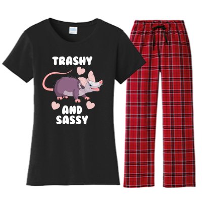 Trashy And Sassy Women's Flannel Pajama Set