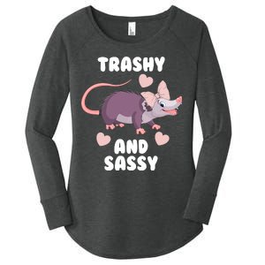 Trashy And Sassy Women's Perfect Tri Tunic Long Sleeve Shirt