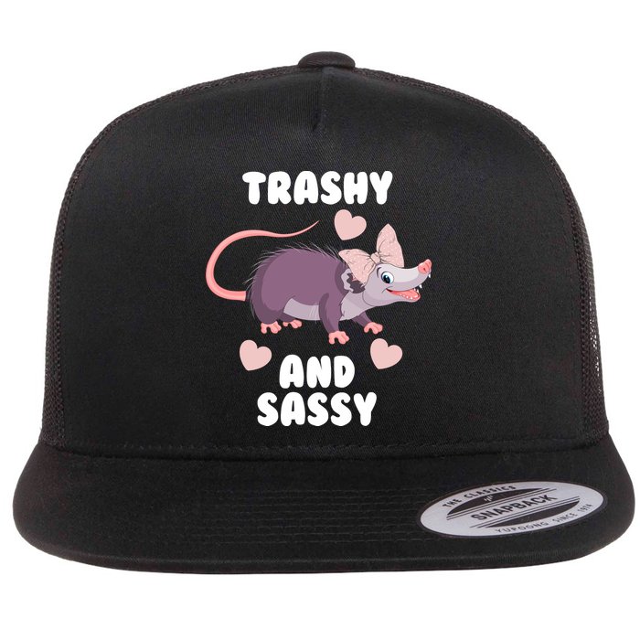 Trashy And Sassy Flat Bill Trucker Hat