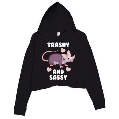 Trashy And Sassy Crop Fleece Hoodie