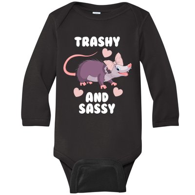 Trashy And Sassy Baby Long Sleeve Bodysuit