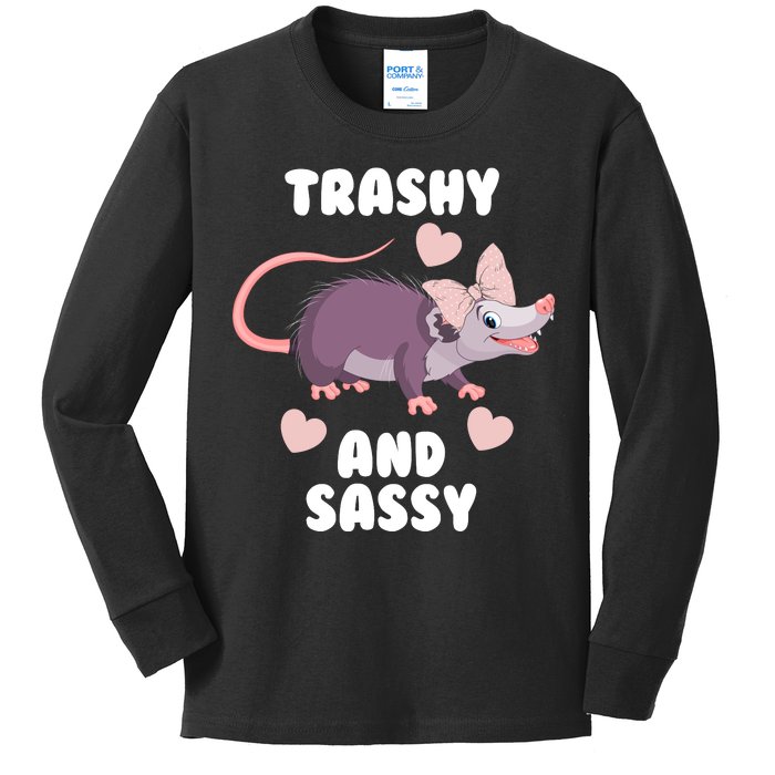 Trashy And Sassy Kids Long Sleeve Shirt