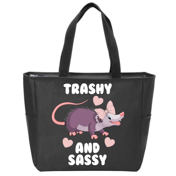 Trashy And Sassy Zip Tote Bag