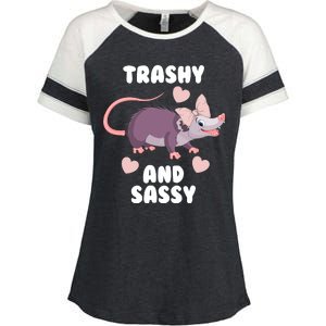 Trashy And Sassy Enza Ladies Jersey Colorblock Tee