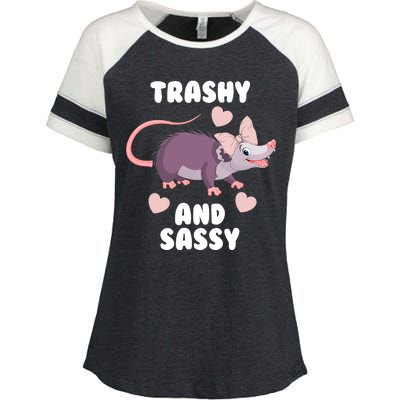 Trashy And Sassy Enza Ladies Jersey Colorblock Tee