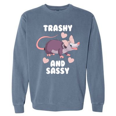 Trashy And Sassy Garment-Dyed Sweatshirt