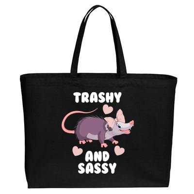 Trashy And Sassy Cotton Canvas Jumbo Tote