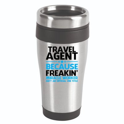 Travel Agent Miracle Worker 16oz Travel Tumbler