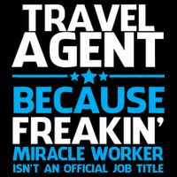 Travel Agent Miracle Worker Cropped Pullover Crew
