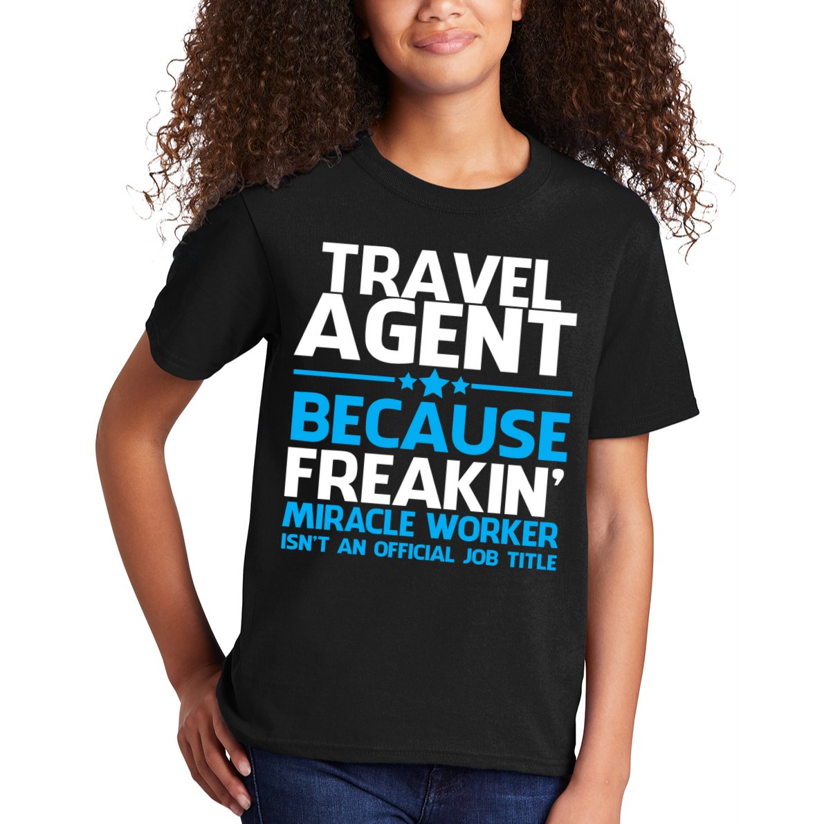 Travel Agent Miracle Worker Kids T-Shirt