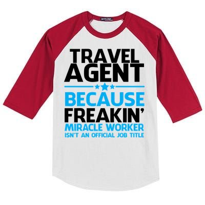 Travel Agent Miracle Worker Kids Colorblock Raglan Jersey