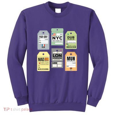 Travel Luggage Tags Sweatshirt