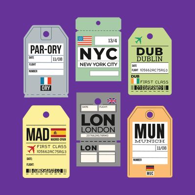 Travel Luggage Tags T-Shirt