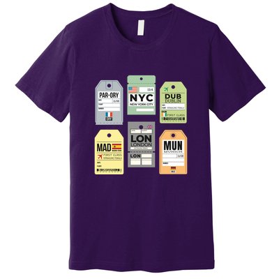 Travel Luggage Tags Premium T-Shirt