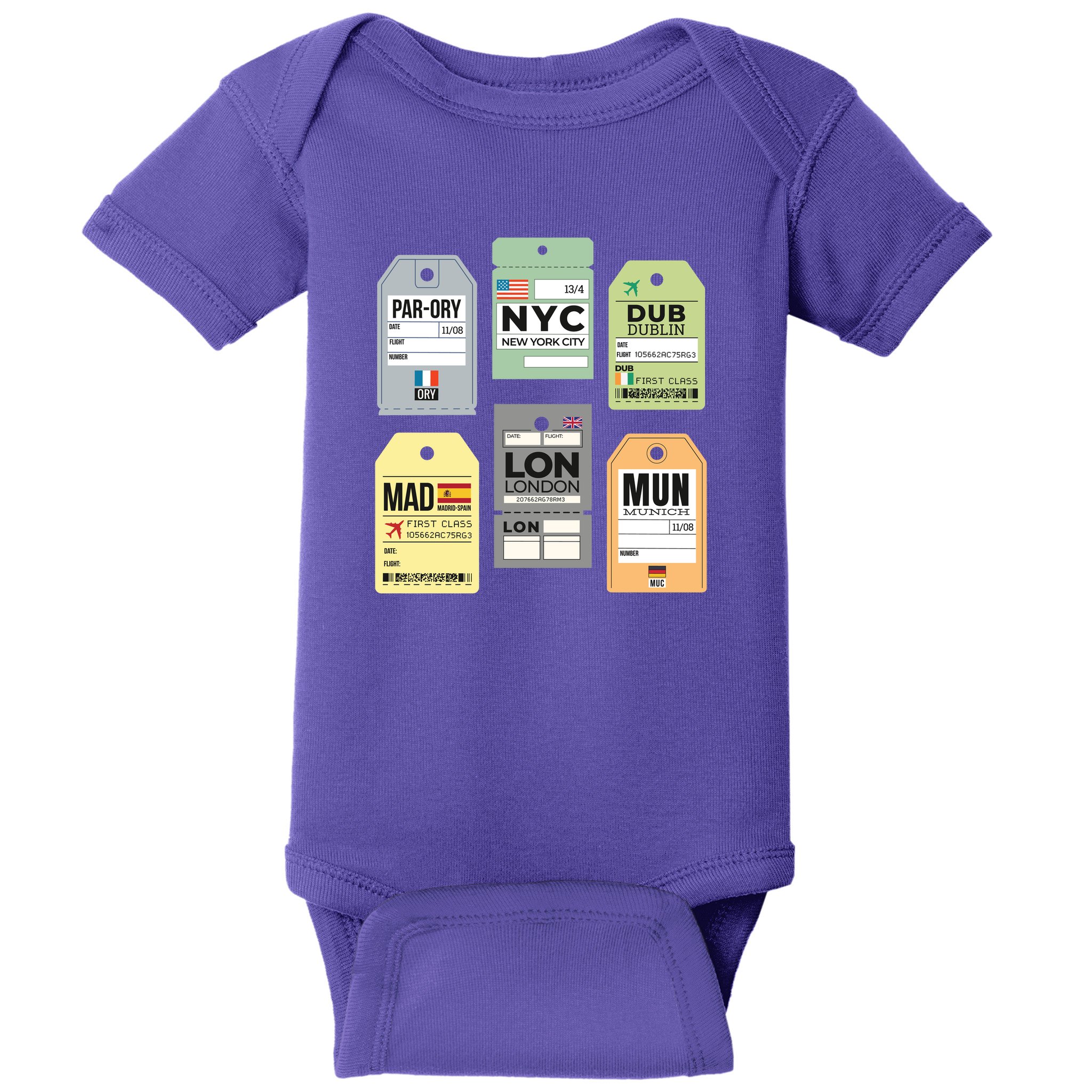 Travel Luggage Tags Baby Bodysuit