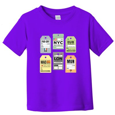 Travel Luggage Tags Toddler T-Shirt