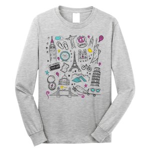 Travel The World Cute Long Sleeve Shirt