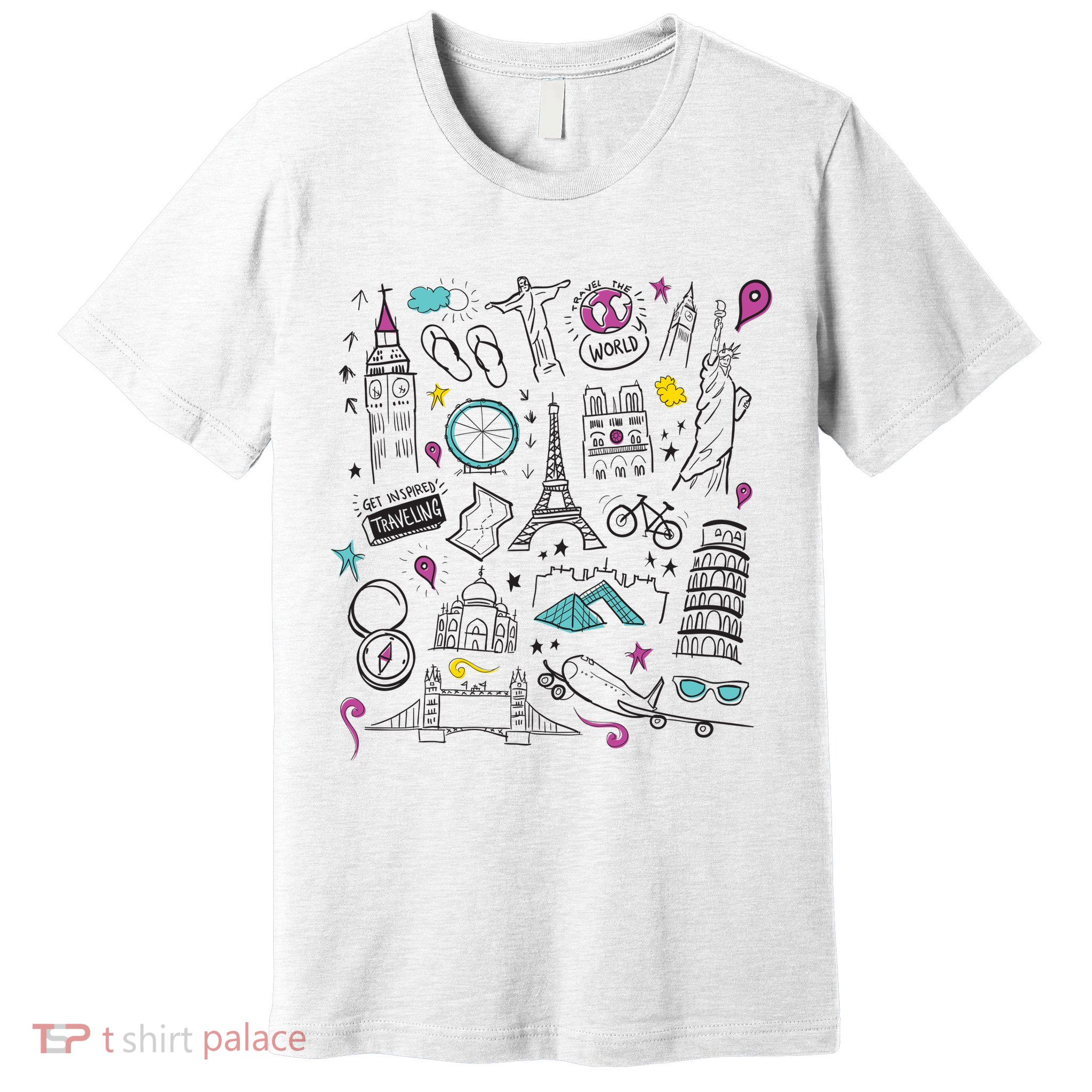 Travel The World Cute Premium T-Shirt