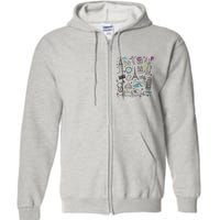 Travel The World Cute Full Zip Hoodie