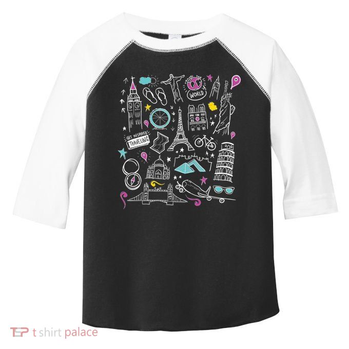 Travel The World Cute Toddler Fine Jersey T-Shirt