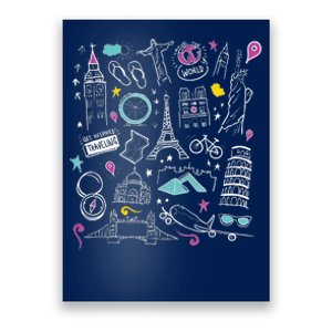 Travel The World Cute Poster